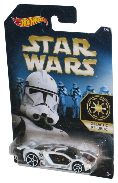 Star Wars Hot Wheels (2015) Galactic Republic Impavido Clone Trooper Car 3/8