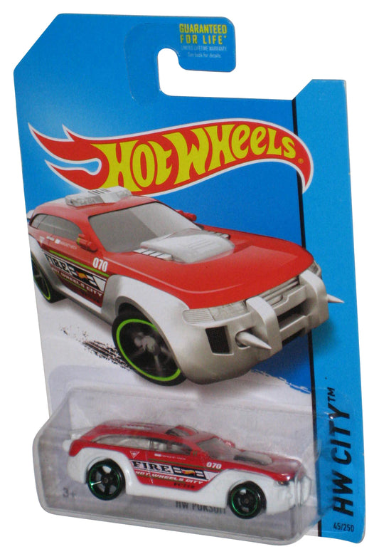 Hot Wheels HW City (2013) Red & White Pursuit Fire Toy Car 45/250