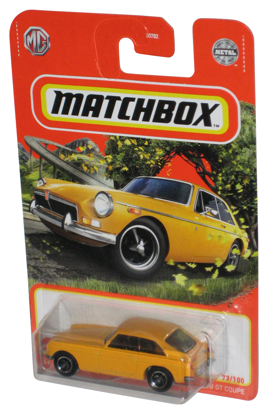 Matchbox Yellow 1971 MGB GT Coupe (2022) Die-Cast Metal Toy Car 73/100