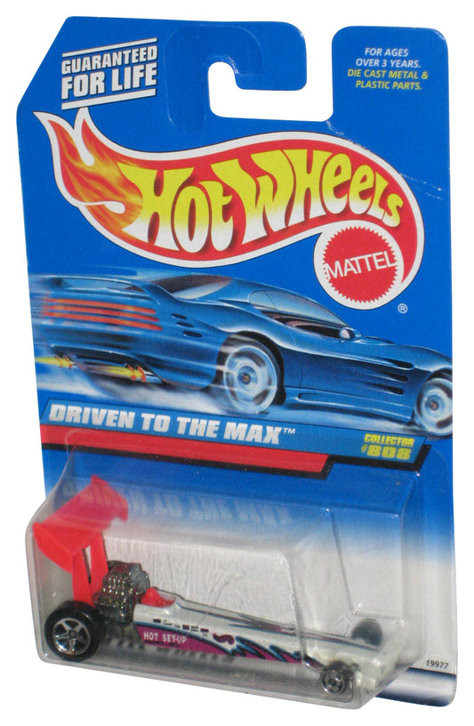 Hot Wheels Driven To The Max White (1997) Mattel Die-Cast Toy Car #808
