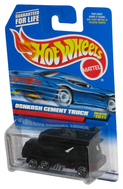 Hot Wheels Oshkosh Cement Truck (1998) Mattel Black Toy #1011