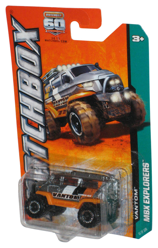 Matchbox MBX Explorers (2012) Orange & Silver Vantom Toy Truck #91/120