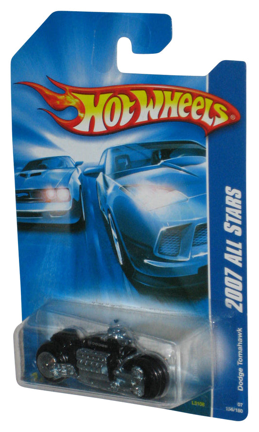 Hot Wheels 2007 All Stars Black Dodge Tomahawk Motorcycle Bike Toy 155/180