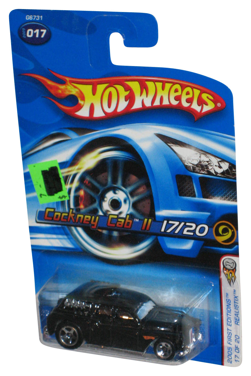 Hot Wheels 2005 First Editions Realistix Cockney Cab II Black Toy Car #017