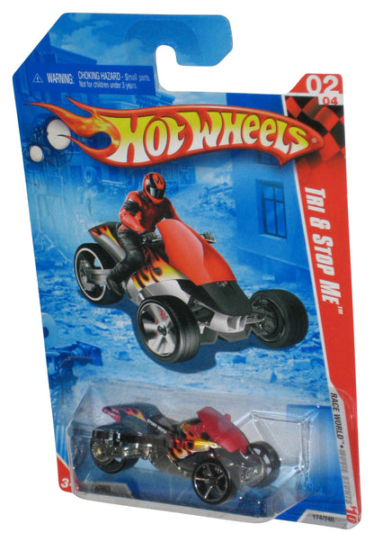 Hot Wheels Race World Movie Stunts '10 2/4 Red Tri & Stop Me Red Toy 174/240