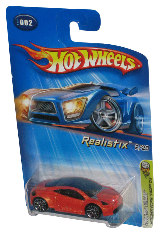 Hot Wheels 2005 First Editions Realistix 2/20 Orange Mitsubishi Eclipse Concept Car #002