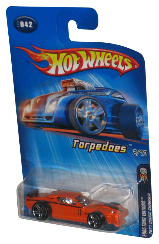 Hot Wheels 2005 First Editions Orange 1971 Dodge Charger Toy Car #042