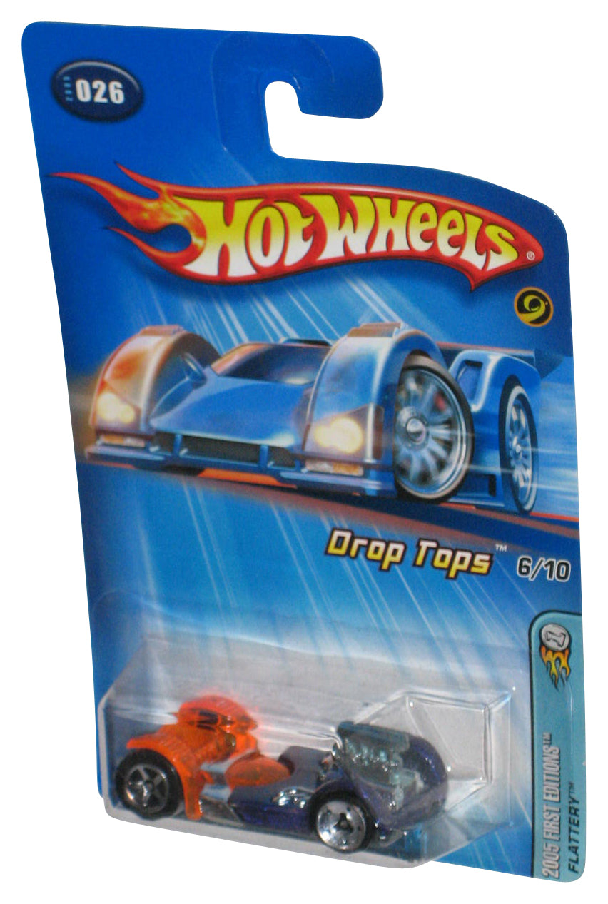 Hot Wheels 2005 First Editions Drop Tops 6/10 Orange & Purple Toy Car #026