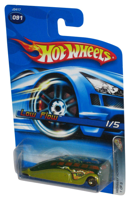Hot Wheels Highway Horror 1/5 (2006) Green Low Flow Toy Car #091