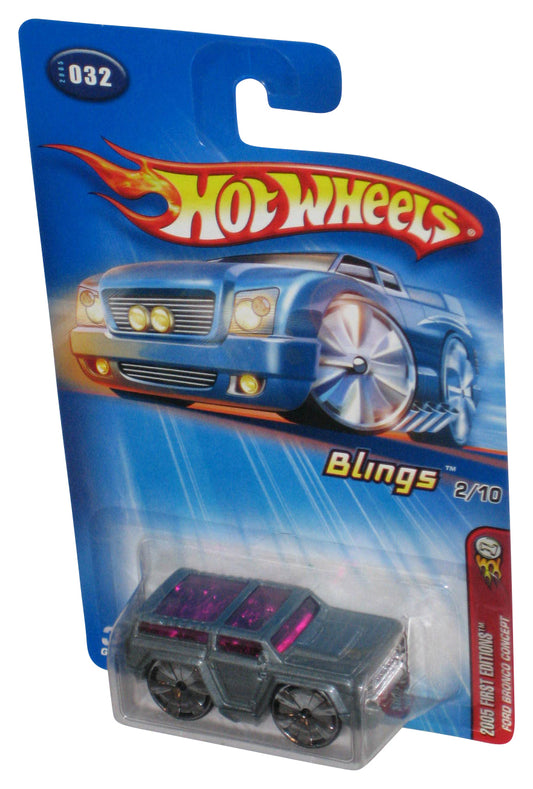 Hot Wheels 2005 First Editions Blings 2/10 Gray Ford Bronco Concept Car #032