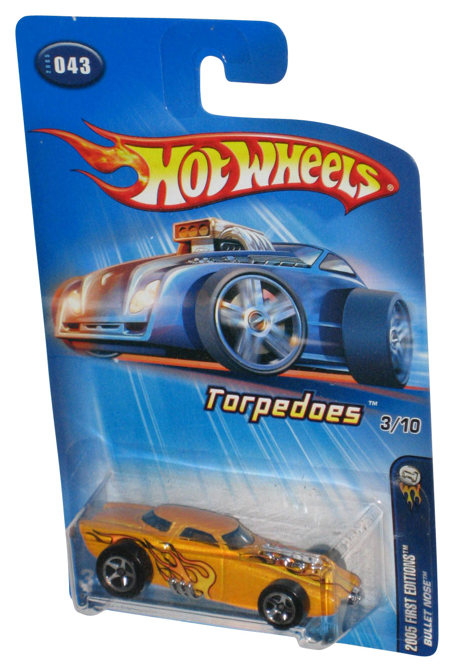 Hot Wheels 2005 First Editions 3/10 (2005) Yellow Torpedoes Bullet Nose Car #043