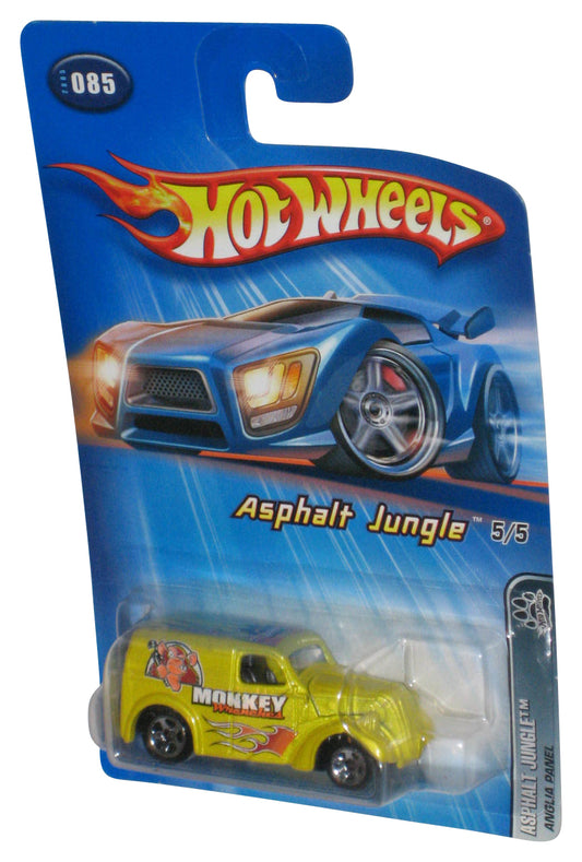 Hot Wheels Asphalt Jungle 5/5 (2005) Yellow Anglia Panel Toy Car #085