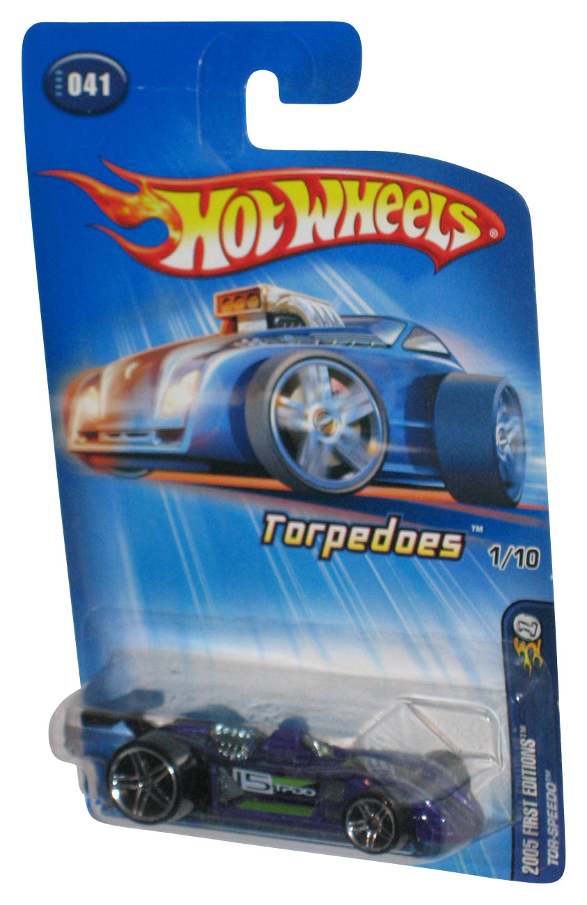Hot Wheels 2005 First Editions 1/10 Tor-Speedo Torpedoes Purple Toy Car #041