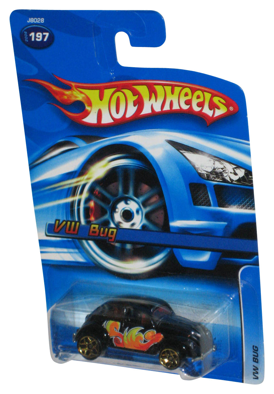 Hot Wheels VW Bug (2006) Mattel Black Die-Cast Toy Car #197