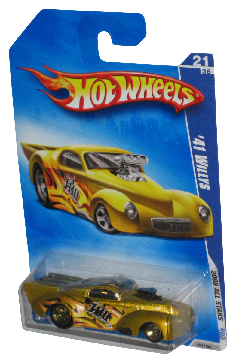 Hot Wheels 2008 All Stars '08 Gold '41 Willys Toy Car 061/196