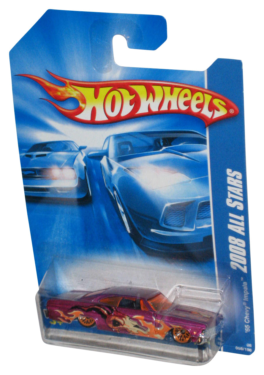 Hot Wheels 2008 All Stars Purple '65 Chevy Impala Toy Car 058/196
