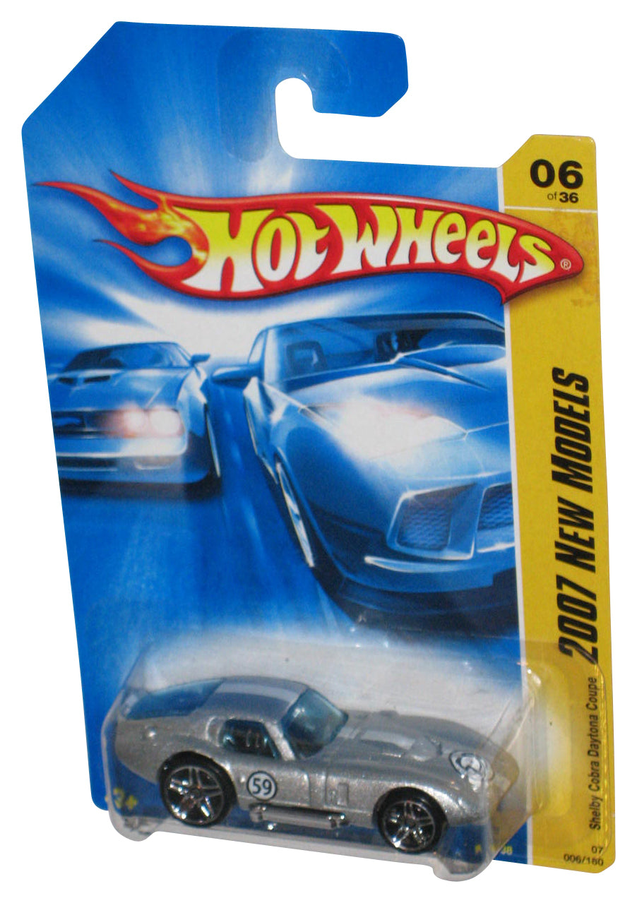 Hot Wheels 2007 New Models 06/36 Silver Shelby Cobra Daytona Coupe Car 006/180