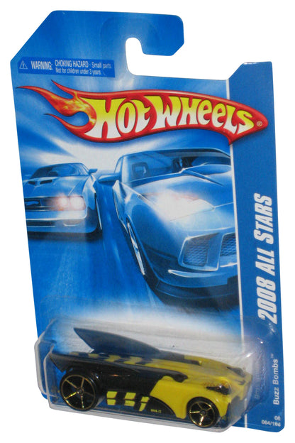 Hot Wheels 2008 All Stars Black & Yellow Buzz Bombs Car 064/196
