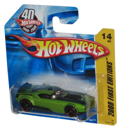 Hot Wheels 40th 2008 New Models 14/40 Green Fast Fish Toy Car 014/196 - (Short Card)