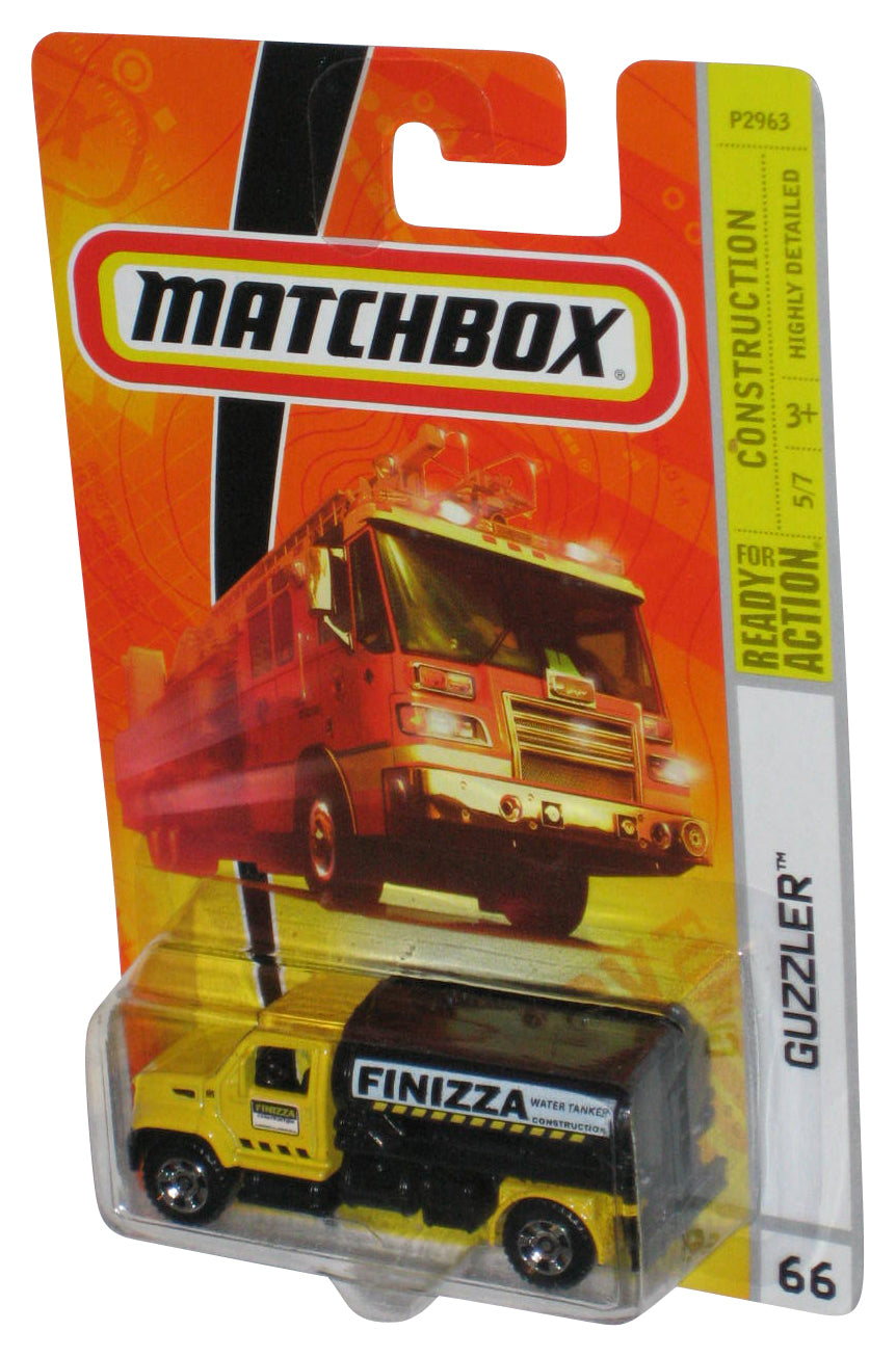 Matchbox Construction 5/7 (2008) Yellow & Black Guzzler Toy Truck #66