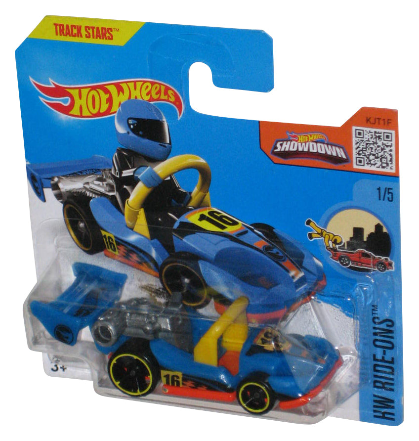 Hot Wheels HW Ride-Ons 1/5 (2016) Let's Go Blue Toy Car 66/250 - (Short Card)