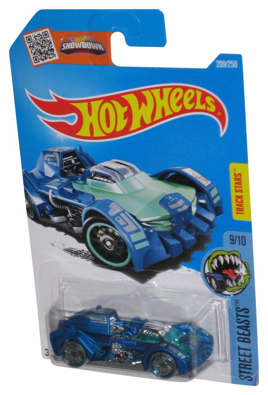 Hot Wheels Street Beastsn 9/10 (2015) Blue Turbot Toy Car 209/250