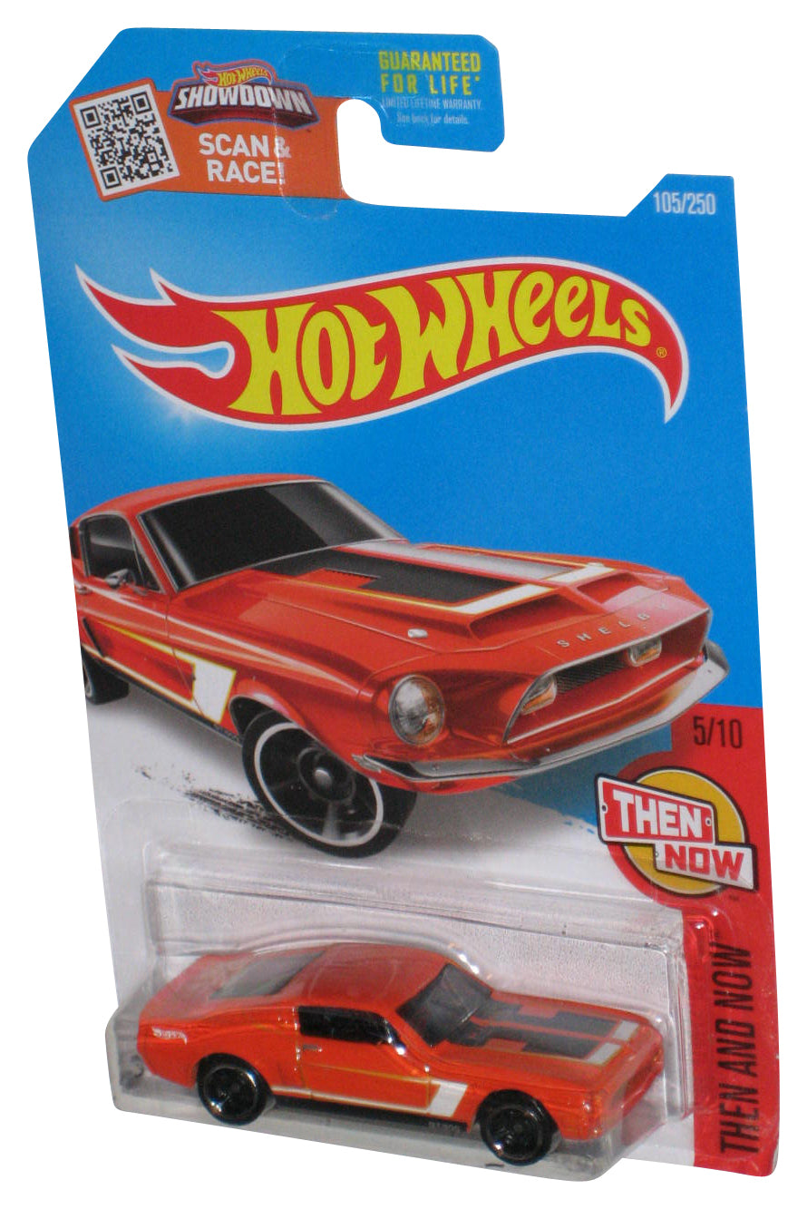 Hot Wheels Then And Now 5/10 (2015) Orange '68 Shelby GT500 Toy Car 105/250