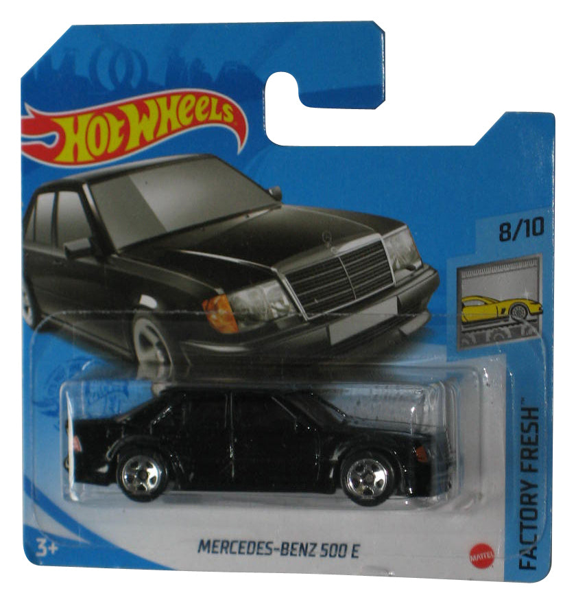 Hot Wheels Factory Fresh (2018) Mercedes-Benz 500 E Black Car 8/10 - (Short Card)