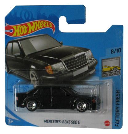 Hot Wheels Factory Fresh (2018) Mercedes-Benz 500 E Black Car 8/10 - (Short Card)