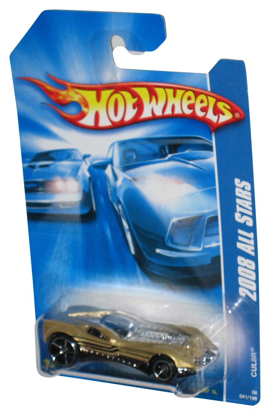 Hot Wheels 2008 All Stars Gold CUL8R Mattel Die-Cast Toy Car 041/196
