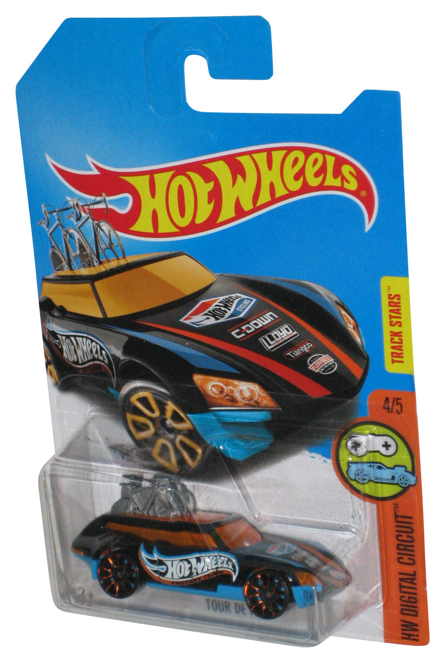 Hot Wheels HW Digital Circuit (2015) Black Tour De Fast Car 4/5