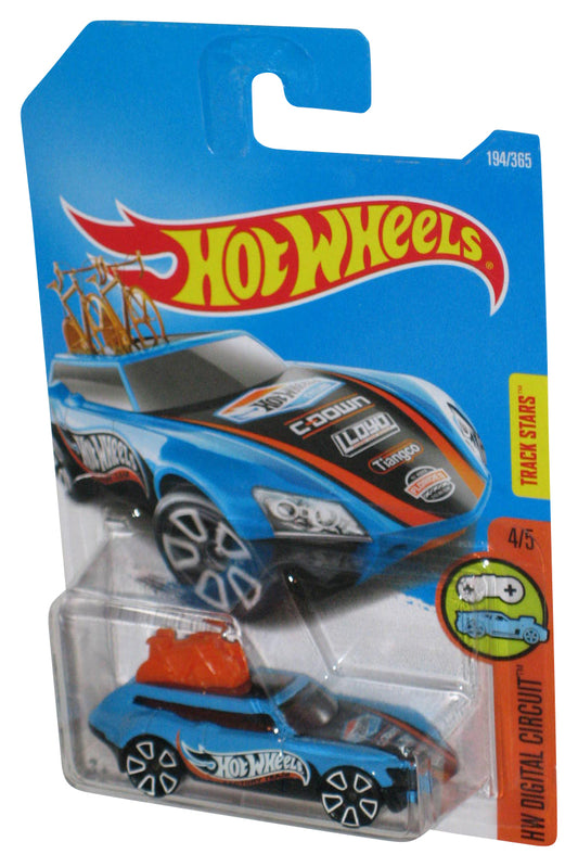 Hot Wheels HW Digital Circuit 4/5 (2015) Blue Tour De Fast Car 194/365