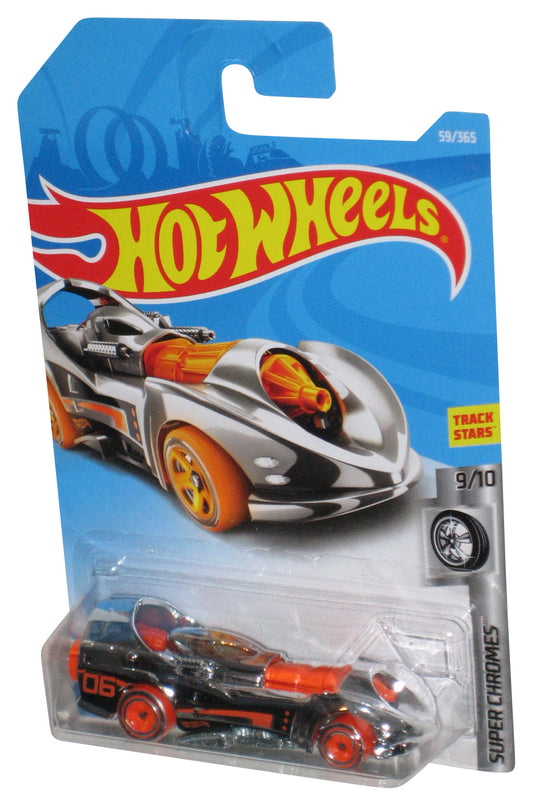 Hot Wheels Super Chromes 9/10 (2017) Silver Power Rocket Toy Car 59/365
