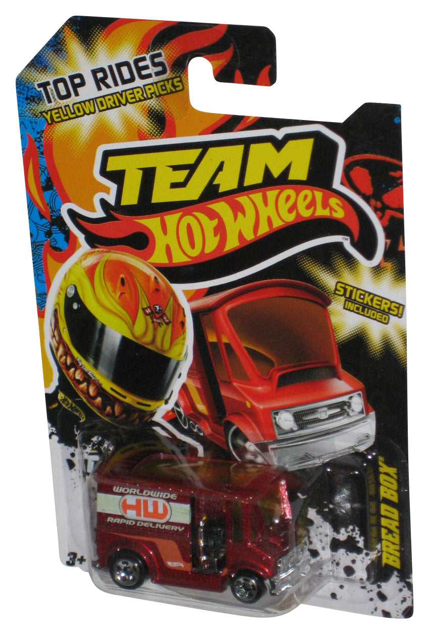 Hot Wheels Team Top Rides Red Driver Picks (2011) Bread Box Car w/ Stickers