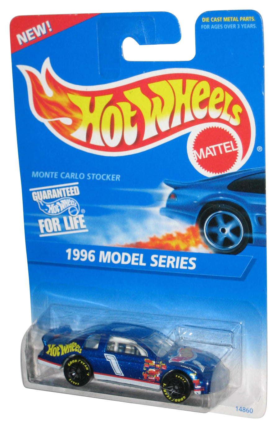 Hot Wheels 1996 Model Series Blue Monte Carlo Stocker Toy Car #440