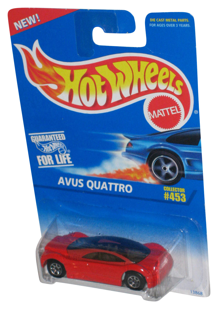 Hot Wheels Avus Quattro (1995) Mattel Red Die-Cast Toy Car #453