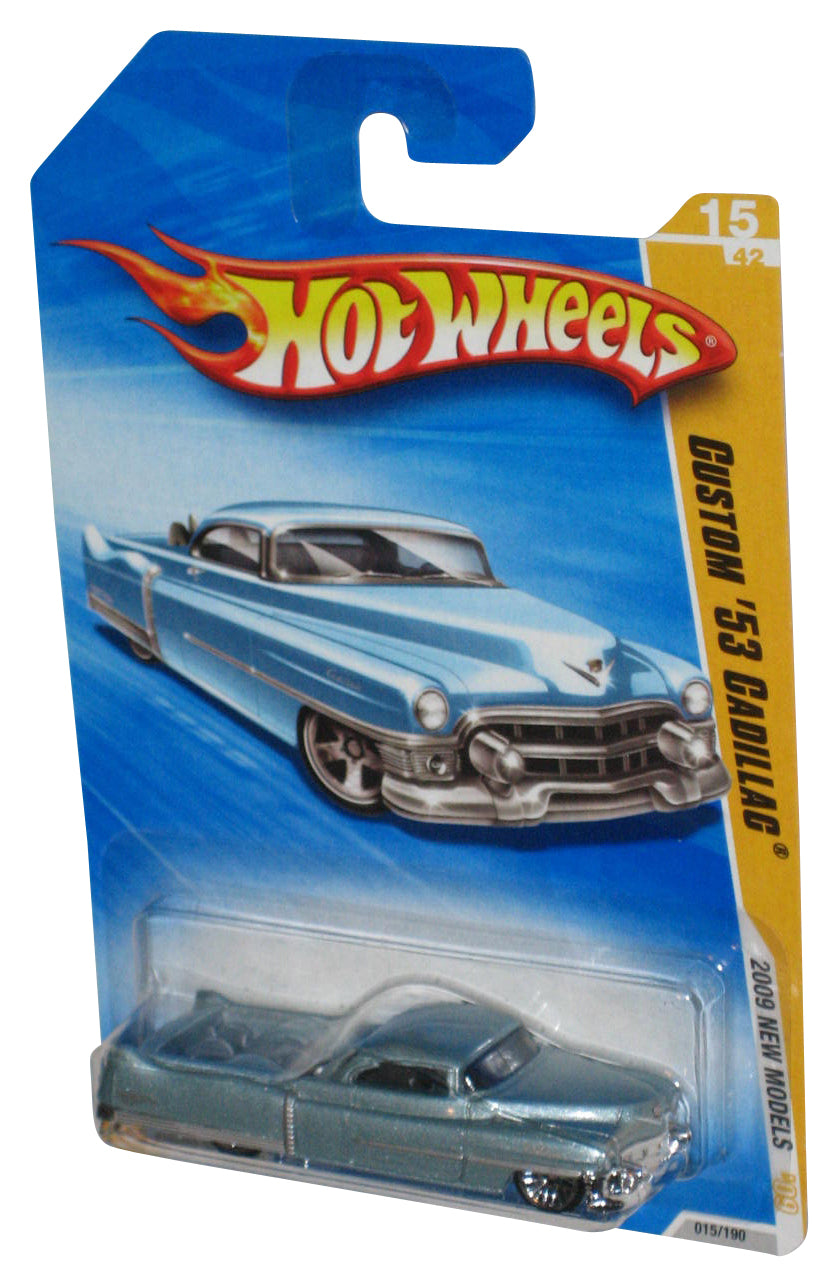 Hot Wheels 2009 New Models '09 Blue Custom '53 Cadillac Toy Car 015/190