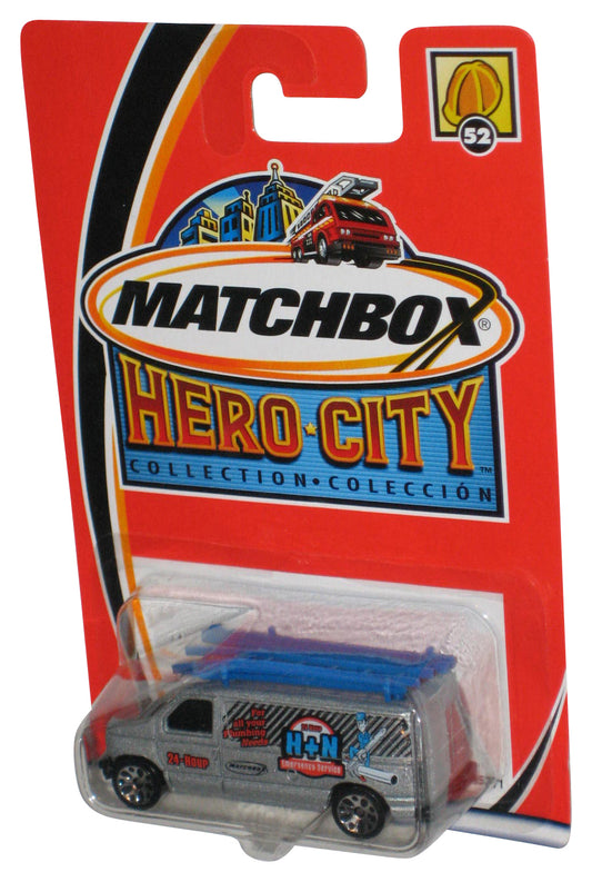 Matchbox Hero City (2002) Silver Ford Panel Van Toy 52/75