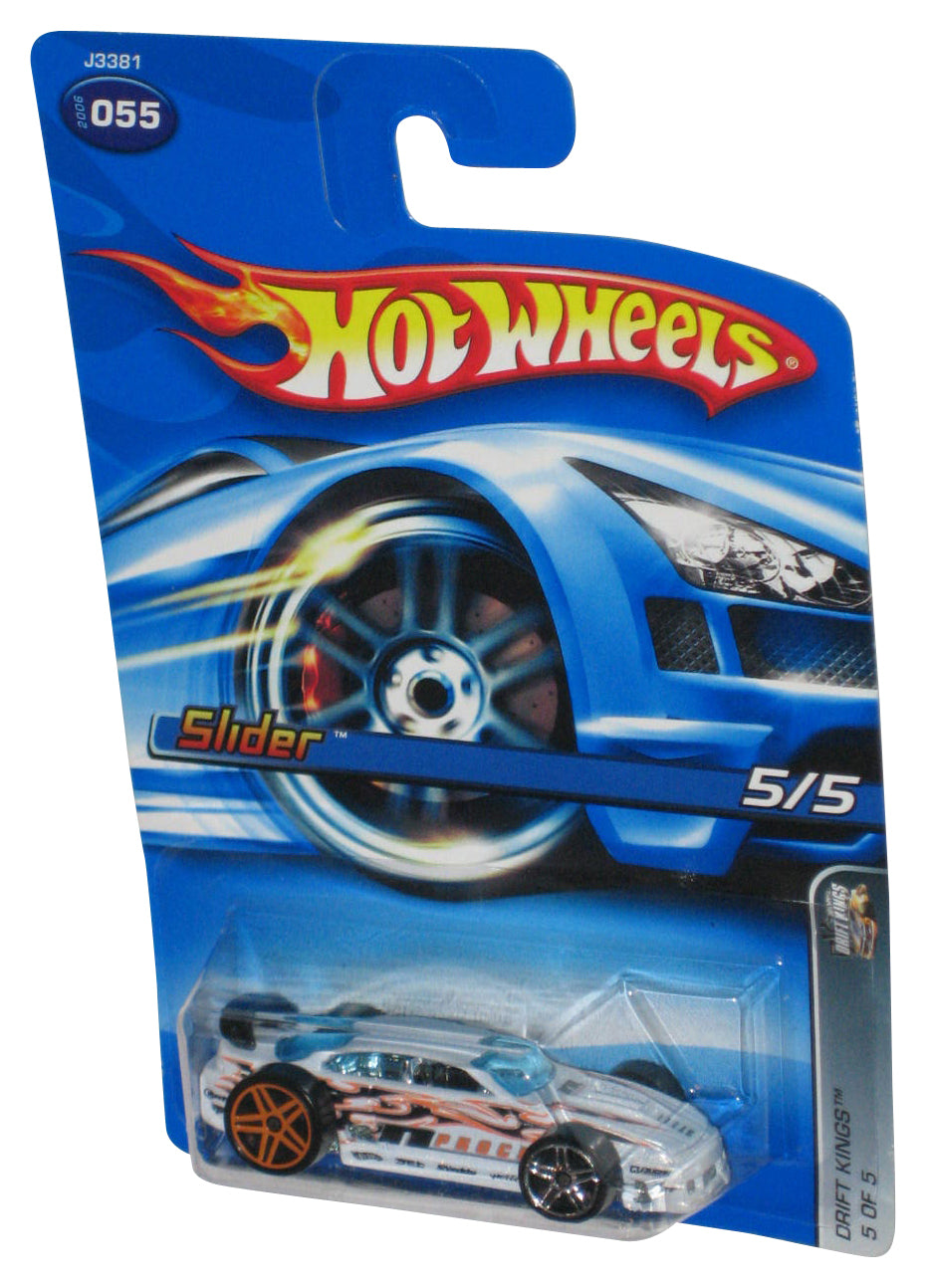 Hot Wheels Drift Kings 5/5 (2006) White Slider Toy Car #055