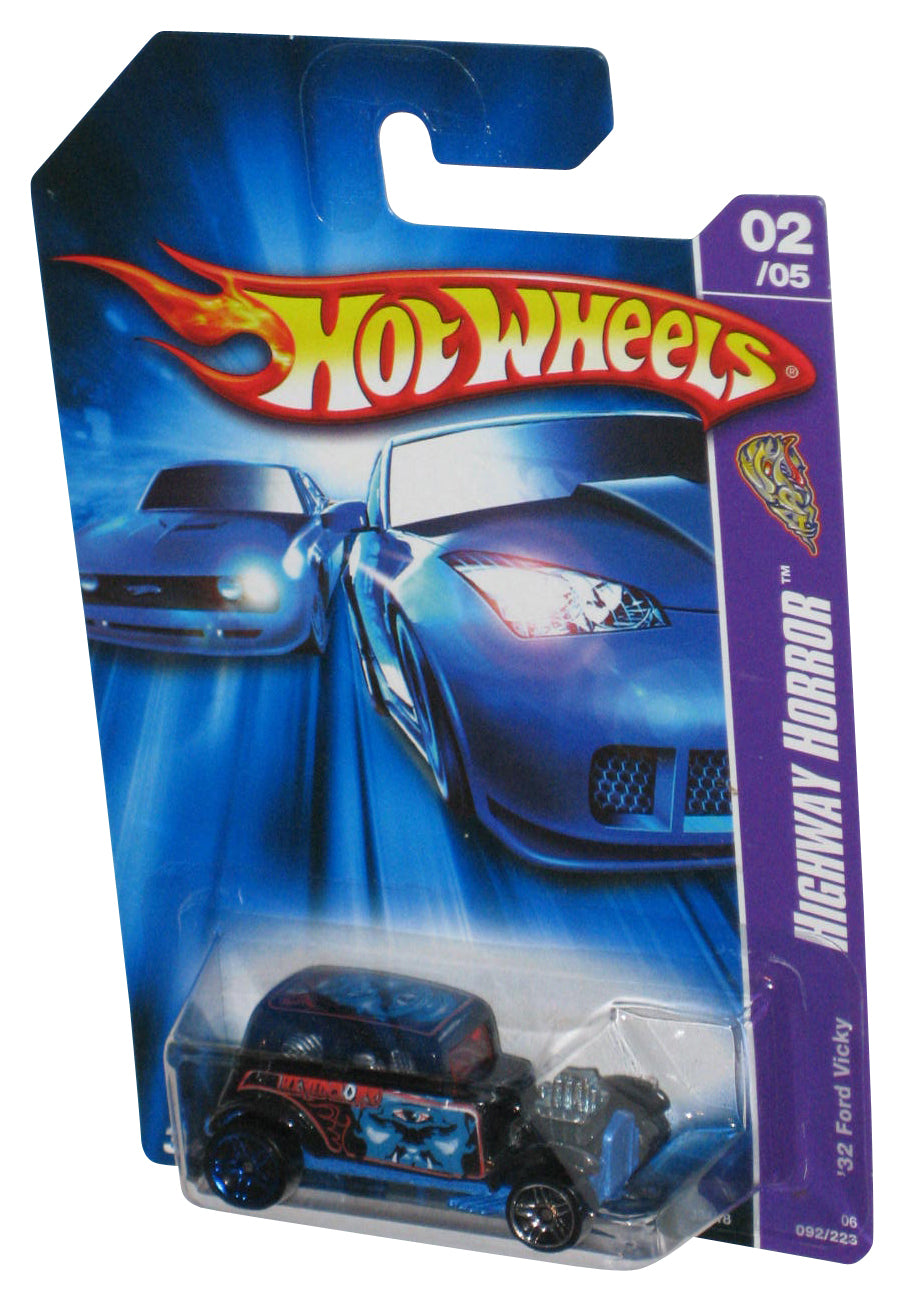 Hot Wheels Highway Horror 2/5 (2006) Black '32 Ford Vicky Toy Car 092/223