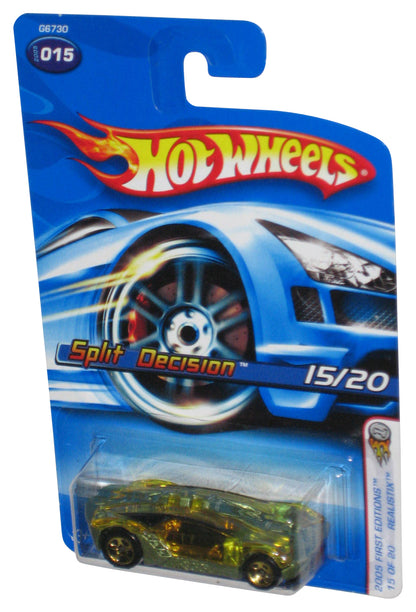 Hot Wheels 2005 First Editions 15/20 Realistix Gold Split Decision Toy Car #015