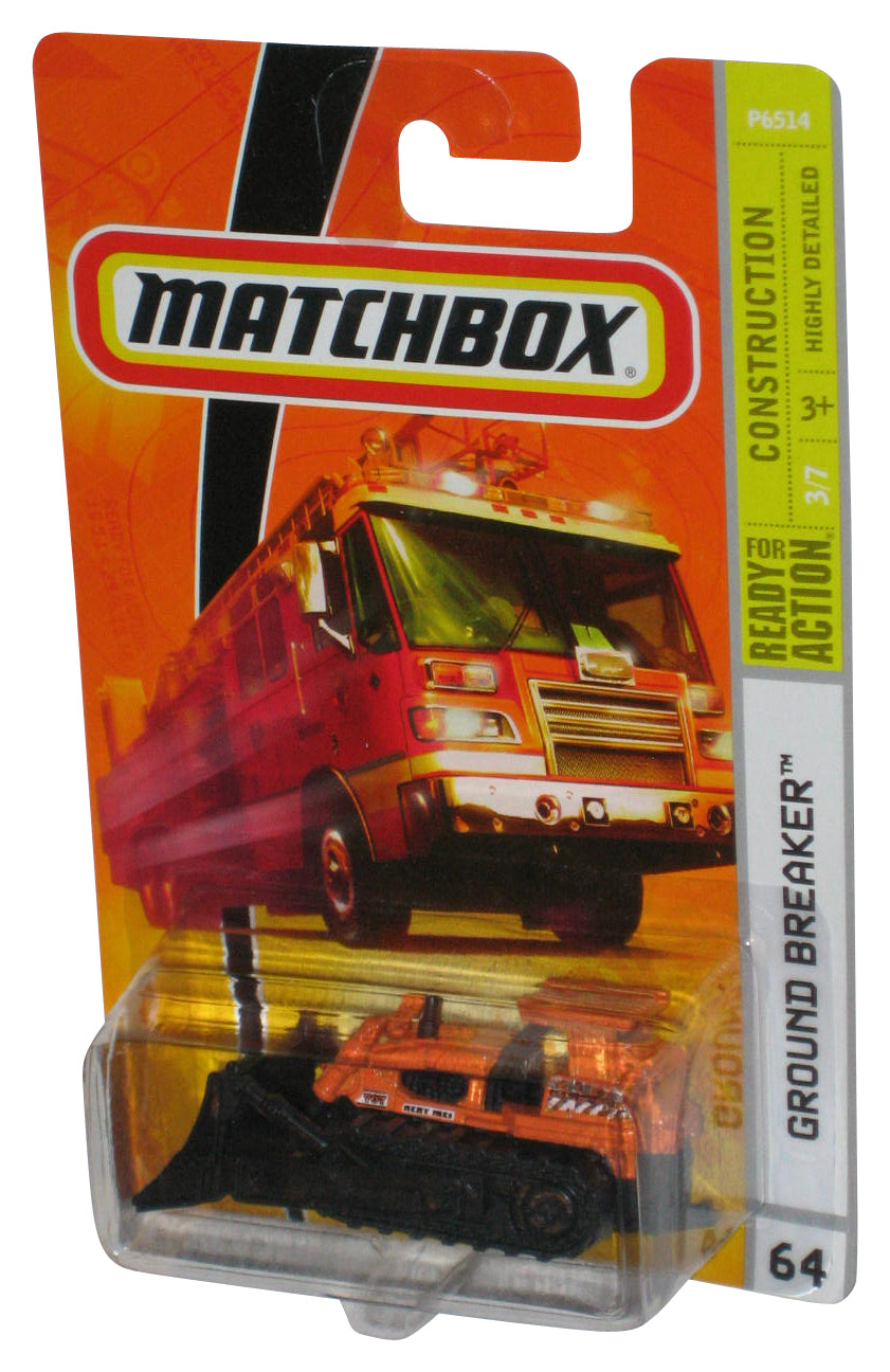 Matchbox Construction (2008) Orange & Black Ground Breaker Toy #64