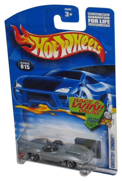 Hot Wheels Corvette Stingray 3/42 (2003) Mattel Silver Toy Car #015