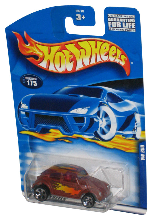 Hot Wheels VW Bug (2001) Mattel Red Die-Cast Toy Car #175