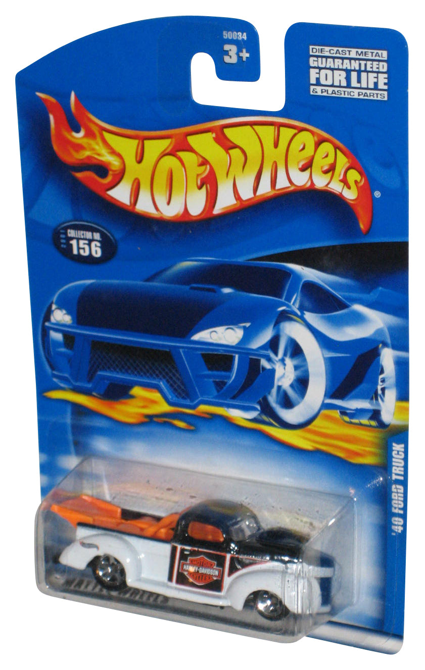 Hot Wheels White '40 Ford Truck (2001) Mattel Die-Cast Collector Toy #156