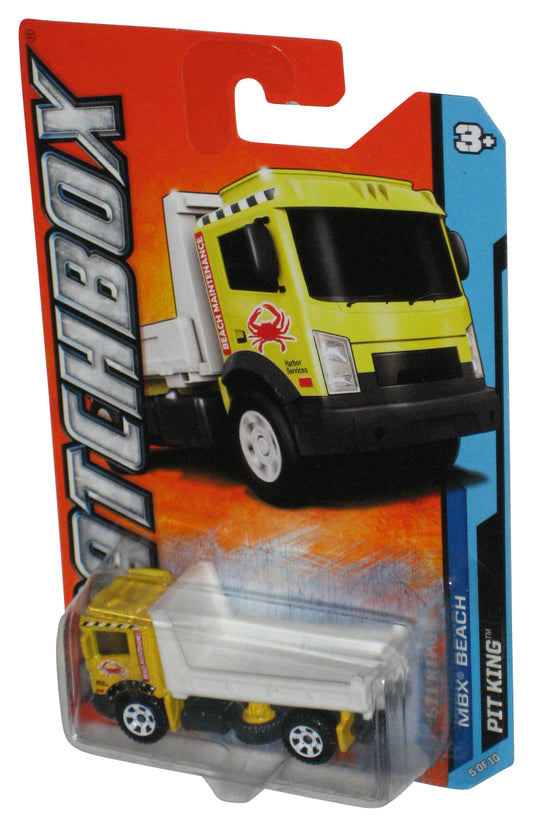 Matchbox MBX Beach 5/10 (2011) Yellow & White Pit King Toy Truck 15/120