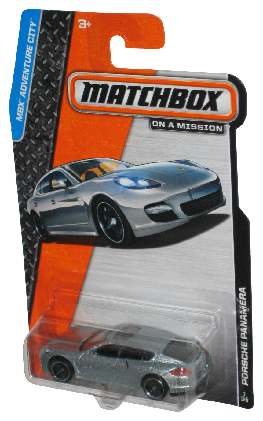 Matchbox MBX Adventure City (2013) Silver Porsche Panamera Toy Car 7/120
