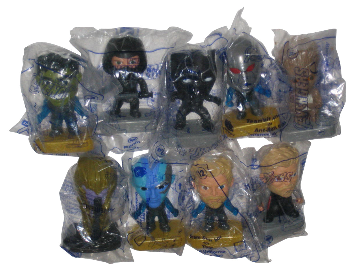 Marvel The Avengers McDonalds Happy Meal Toy Figure Lot - (9 Figures)
