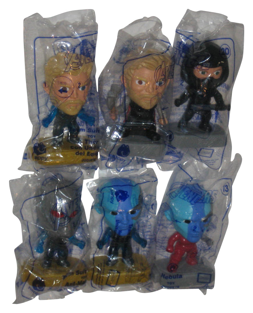 Marvel The Avengers McDonalds Happy Meal Figure Toy Lot - (6 Figures)