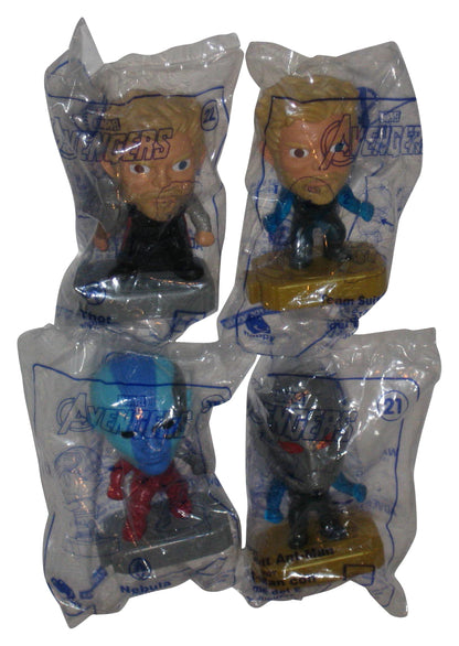 Marvel The Avengers McDonalds Happy Meal Figure Toy Lot - (4 Figures) - (Thor x2, Ant-Man & Nebula)
